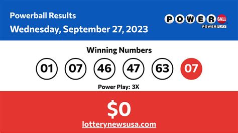 Powerball Numbers for September 09, 2023.